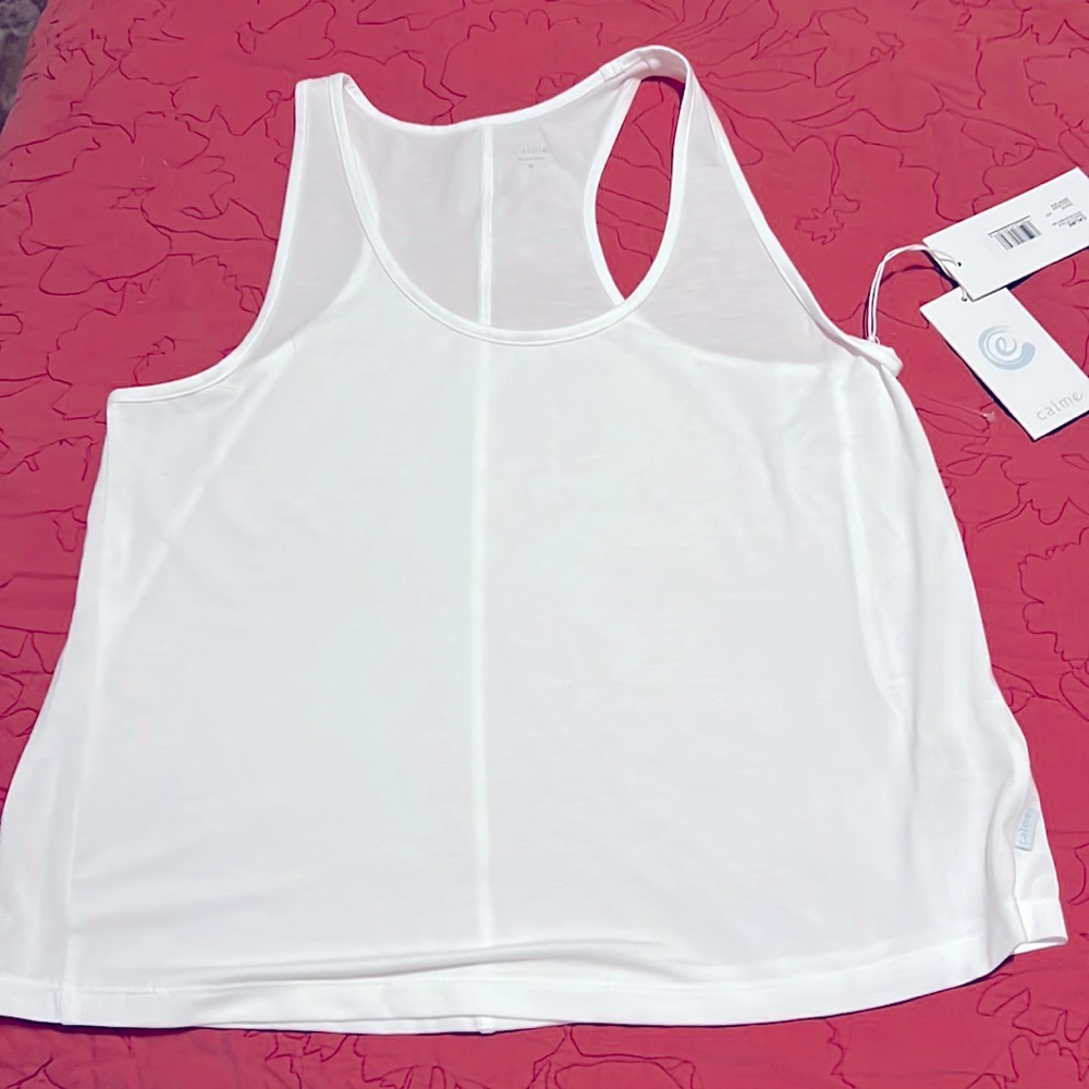 Johnny Was “Calme” Effect Racerback tank top.